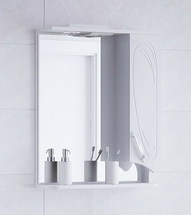Зеркало-шкаф Corozo Кентис 60/С, белое - фото, отзывы, цена