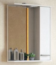 Зеркало-шкаф Corozo Лорена 75/С, лайн/белое - фото, отзывы, цена