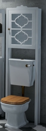 Стойка - шкаф Corozo Манойр 50, 2 части, белая - фото, отзывы, цена