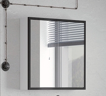 Зеркальный шкаф Corozo Айрон 70, черно/белое, SD-00000408 - фото, отзывы, цена
