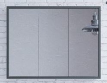 Зеркальный шкаф Corozo Айрон 90, черно/белое, SD-00000409 - фото, отзывы, цена