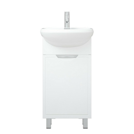 Тумба Corozo Монро 45, белая с раковиной Rosa Уют 45 - фото, отзывы, цена
