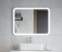 Зеркало LED Corozo Альбано 800х600, сенсор, белое - фото, отзывы, цена