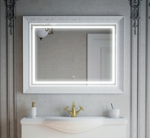 Зеркало LED Corozo Классика 1200*800, сенсор, белое - фото, отзывы, цена