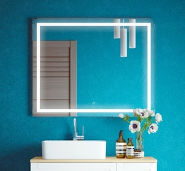 Зеркало LED Corozo Барго 1200х800, сенсор, белое - фото, отзывы, цена