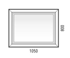 Зеркало LED Corozo Классика 1050*800, сенсор, белое - фото, отзывы, цена