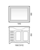Зеркало LED Corozo Классика 1050*800, сенсор, белое - фото, отзывы, цена