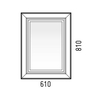 Зеркало LED Corozo Классика 610*810, сенсор, белое - фото, отзывы, цена
