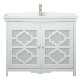 Тумба Corozo Манойр 85, белая с раковиной Kirovit Модерн 85 - фото, отзывы, цена