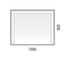 Зеркало LED Corozo Алано 1000х800, сенсор, белое - фото, отзывы, цена