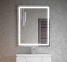 Зеркало LED Corozo Барго 600х800, сенсор, белое - фото, отзывы, цена
