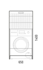 Стойка Corozo Денвер 65, корзина, 2 части, белая - фото, отзывы, цена