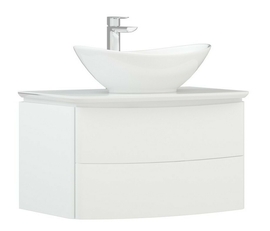 Тумба Corozo Вико 75 Z2 с раковиной Kirovit Гамма 56, подвесная - фото, отзывы, цена