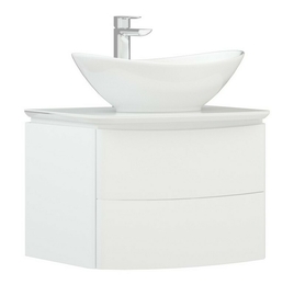 Тумба Corozo Вико 60 Z2 с раковиной Kirovit Гамма 56, подвесная - фото, отзывы, цена