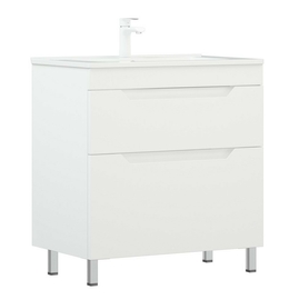 Тумба Corozo Юта 75 Z2 с раковиной Kirovit Оскар 75, напольная - фото, отзывы, цена
