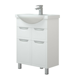Тумба Corozo Монро 65 Z2 с раковиной Rosa Элеганс 65, напольная - фото, отзывы, цена