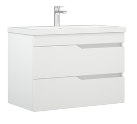 Тумба Corozo Теона 80 Z2 с раковиной Cersanit Como 80, подвесная - фото, отзывы, цена