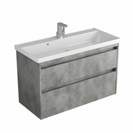 Тумба Veneciana Muskat 100 с раковиной Classic 100, темный камень, 510005 - фото, отзывы, цена