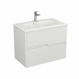 Тумба Veneciana Veneto 80 с раковиной Alex 80, 2 ящика, белый матовый, 58056 - фото, отзывы, цена