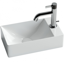 Раковина подвесная Ceramica Nova Element 37x21 см, правая, белая, CN5007 - фото, отзывы, цена