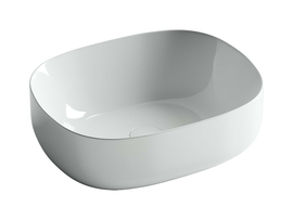 Раковина накладная Ceramica Nova Element 46x35x15 см, белая, CN6018 - фото, отзывы, цена