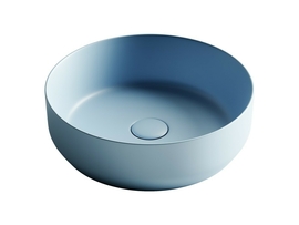 Раковина накладная Ceramica Nova Element 39x39x12 см, голубая матовая, CN6022ML - фото, отзывы, цена