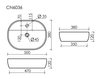 Раковина накладная Ceramica Nova Element 50x38 см, белая - фото, отзывы, цена
