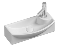 Раковина подвесная Ceramica Nova Element 45x22x13 см, левая, белая, CN6038L - фото, отзывы, цена