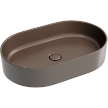 Раковина накладная Ceramica Nova Element 60x38x12 см, темно-коричневая матовая, CN6048MDB - фото, отзывы, цена