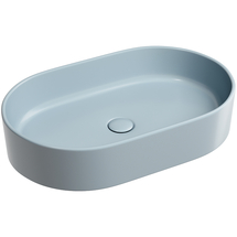 Раковина накладная Ceramica Nova Element 60x38x12 см, серо-голубая матовая, CN6048MHL - фото, отзывы, цена
