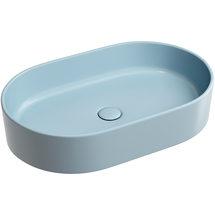 Раковина накладная Ceramica Nova Element 60x38x12 см, голубая матовая, CN6048ML - фото, отзывы, цена