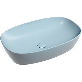 Раковина накладная Ceramica Nova Element 60x38x14 см, голубая матовая, CN6049ML - фото, отзывы, цена