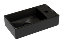 Раковина подвесная Ceramica Nova Element 41x21x10 см, левая, черная матовая, CN6051LMB - фото, отзывы, цена