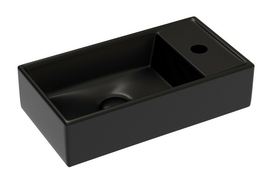 Раковина подвесная Ceramica Nova Element 41x21x10 см, левая, черная матовая, CN6051LMB - фото, отзывы, цена