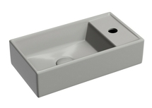 Раковина подвесная Ceramica Nova Element 41x21x10 см, левая, антрацит матовый, CN6051LMH - фото, отзывы, цена