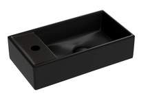Раковина подвесная Ceramica Nova Element 41x21x10 см, правая, черная матовая, CN6051RMB - фото, отзывы, цена