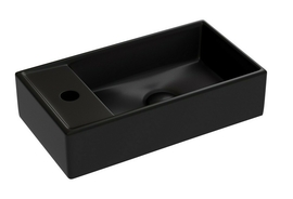 Раковина подвесная Ceramica Nova Element 41x21x10 см, правая, черная матовая, CN6051RMB - фото, отзывы, цена