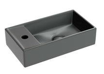 Раковина подвесная Ceramica Nova Element 41x21x10 см, правая, антрацит темный матовый, CN6051RMDH - фото, отзывы, цена
