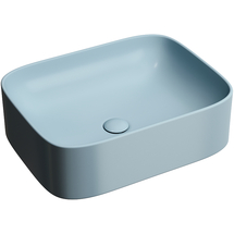 Раковина накладная Ceramica Nova Element 50x38x15 см, голубая матовая, CN6052ML - фото, отзывы, цена