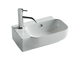 Раковина подвесная Ceramica Nova Element 40x25x14 см, правая, белая, CN6074R - фото, отзывы, цена