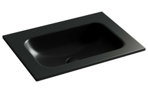 Раковина накладная Ceramica Nova Grace 61x45 см, без отверстия под смеситель, черная матовая - фото, отзывы, цена
