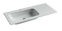 Раковина накладная Ceramica Nova Grace 101x45 см, левая, белая - фото, отзывы, цена