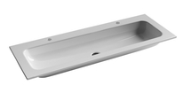 Раковина накладная Ceramica Nova Grace 121x45 cм, с двумя отверстиями под смеситель , цвет белый - фото, отзывы, цена