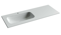 Раковина накладная Ceramica Nova Grace 121x45 см, левая, без отверстия слива-перелива, белая - фото, отзывы, цена