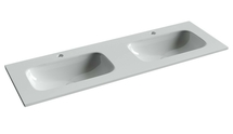 Раковина накладная Ceramica Nova Grace 141x45 cм, с двумя чашами, белая - фото, отзывы, цена