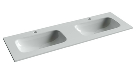 Раковина накладная Ceramica Nova Grace 141x45 cм, с двумя чашами, белая - фото, отзывы, цена