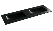 Раковина накладная Ceramica Nova Grace 141x45 cм, с двумя чашами, без отверстий под смеситель, черная матовая - фото, отзывы, цена