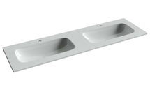 Раковина накладная Ceramica Nova Grace 161x45 см, с двумя чашами, белая - фото, отзывы, цена