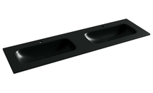 Раковина накладная Ceramica Nova Grace 161x45 см, с двумя чашами, черная матовая - фото, отзывы, цена