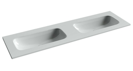 Раковина накладная Ceramica Nova Grace 161x45 см, с двумя чашами, без отверстий под смеситель, белая - фото, отзывы, цена